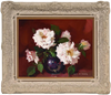 Alan Douglas Baker (1914-1987) Original Oil Painting on Board 'White Roses' 28cm x 35.5cm