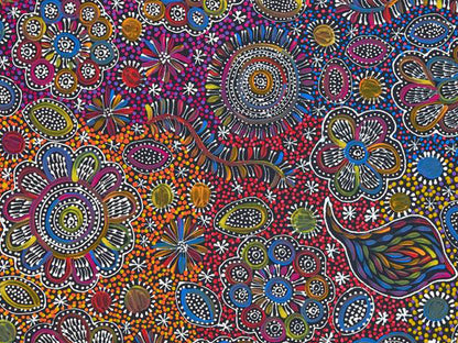 Belinda Golder Kngwarreye (b.1986) Large Original Acrylic on Canvas 'Bush Yam – My Country' 93cm x 104cm