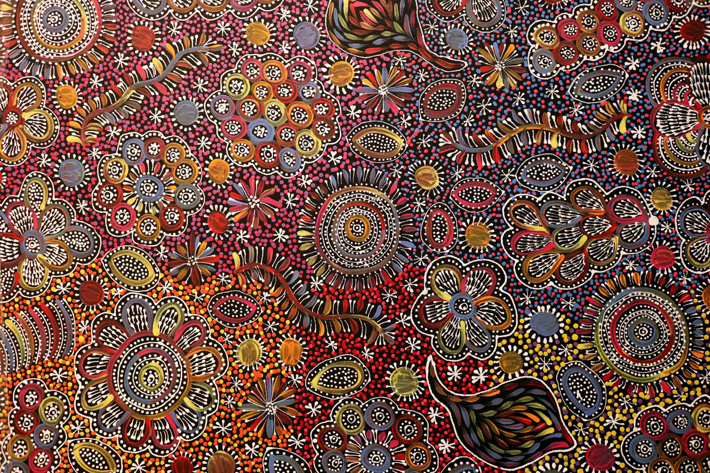 Belinda Golder Kngwarreye (b.1986) Large Original Acrylic on Canvas 'Bush Yam – My Country' 93cm x 104cm