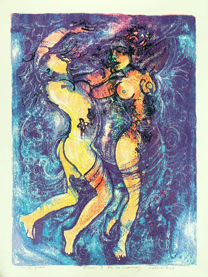 Cassandra Boyd (b.1956) Original Signed Silkscreen 'La Danse Erotique' 64cm x 47cm