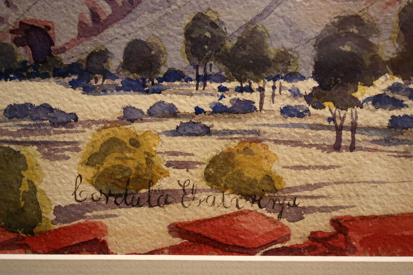 Cordula Ebatarinja (1919–1973) - Large Original Hermannsburg Watercolour 37cm x 27cm