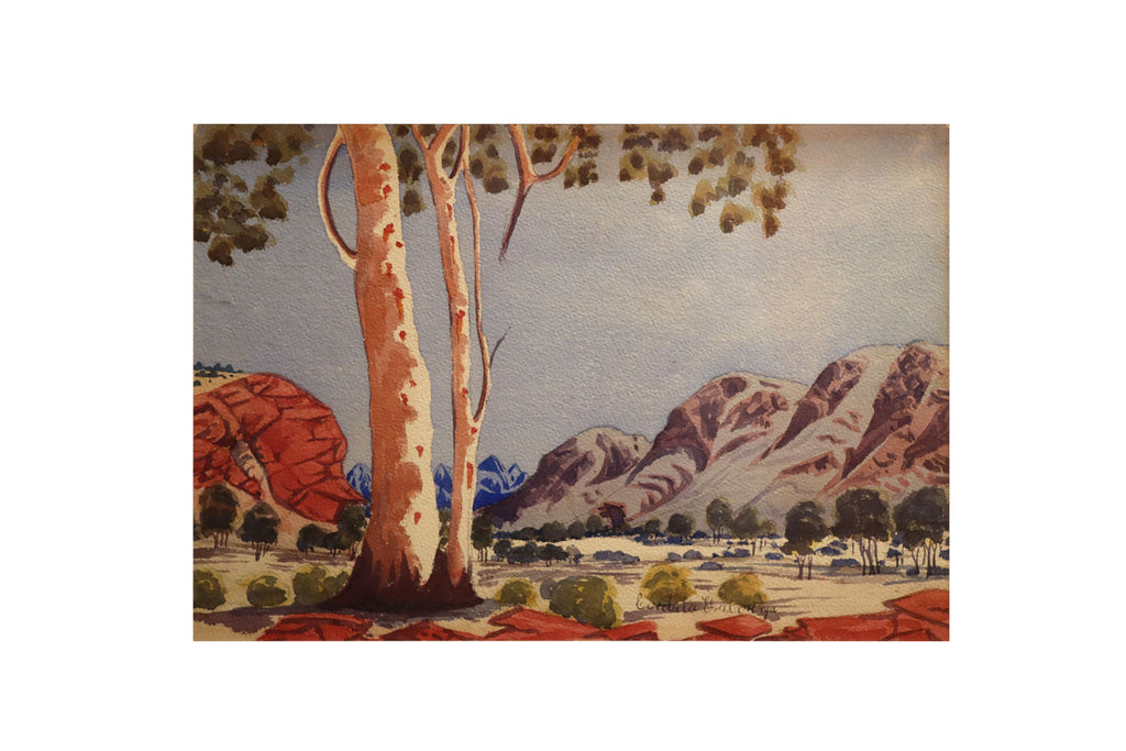 Cordula Ebatarinja (1919–1973) - Large Original Hermannsburg Watercolour 37cm x 27cm