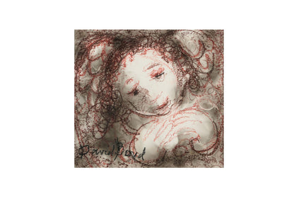 David Boyd (1924-2011) Original Mixed Media 'Angel Dreaming' 24cm x 26cm