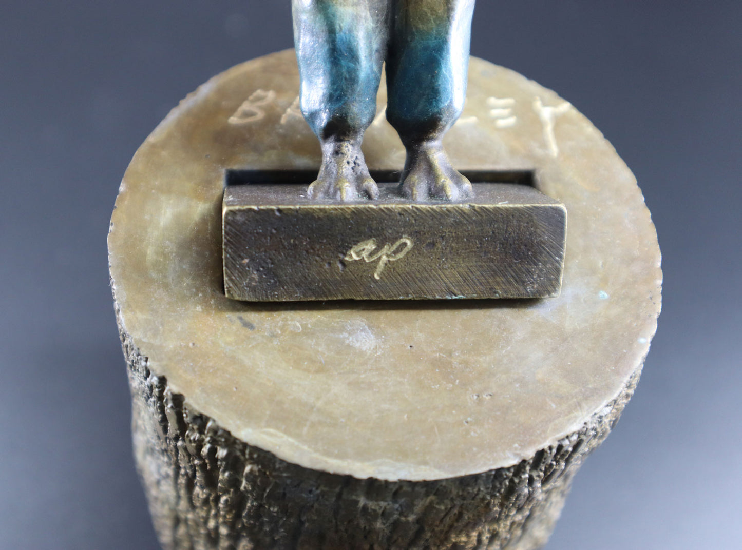 David Bromley (1960 - ) Penguin Girl, Limited Edition Bronze Cast Maquette Sculpture 27cm