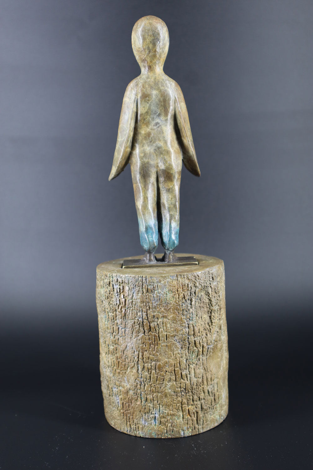 David Bromley (1960 - ) Penguin Girl, Limited Edition Bronze Cast Maquette Sculpture 27cm