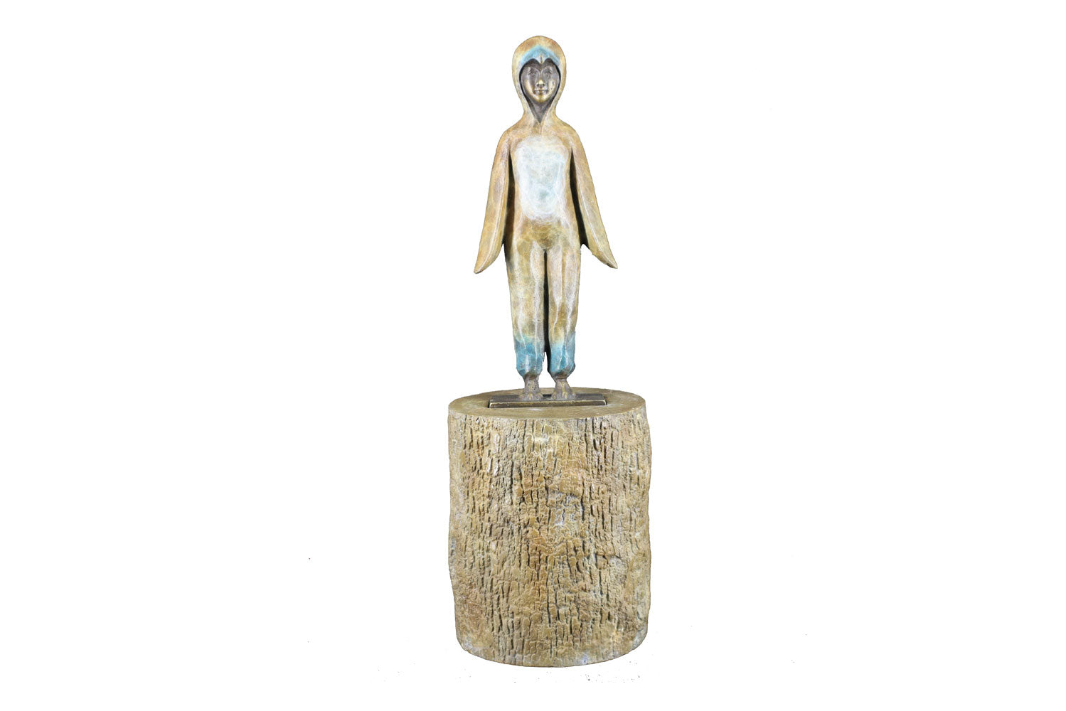 David Bromley (1960 - ) Penguin Girl, Limited Edition Bronze Cast Maquette Sculpture 27cm