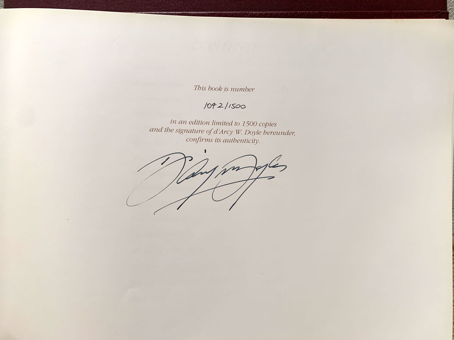 D'Arcy Doyle (1932-2001) Signed Hardcover Book "The Life and Art of d’Arcy W. Doyle" Ronald Coles