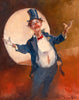 D'Arcy Doyle (1932-2001) Large Original Oil Painting on Board 'The Clown' 49cm x 39cm