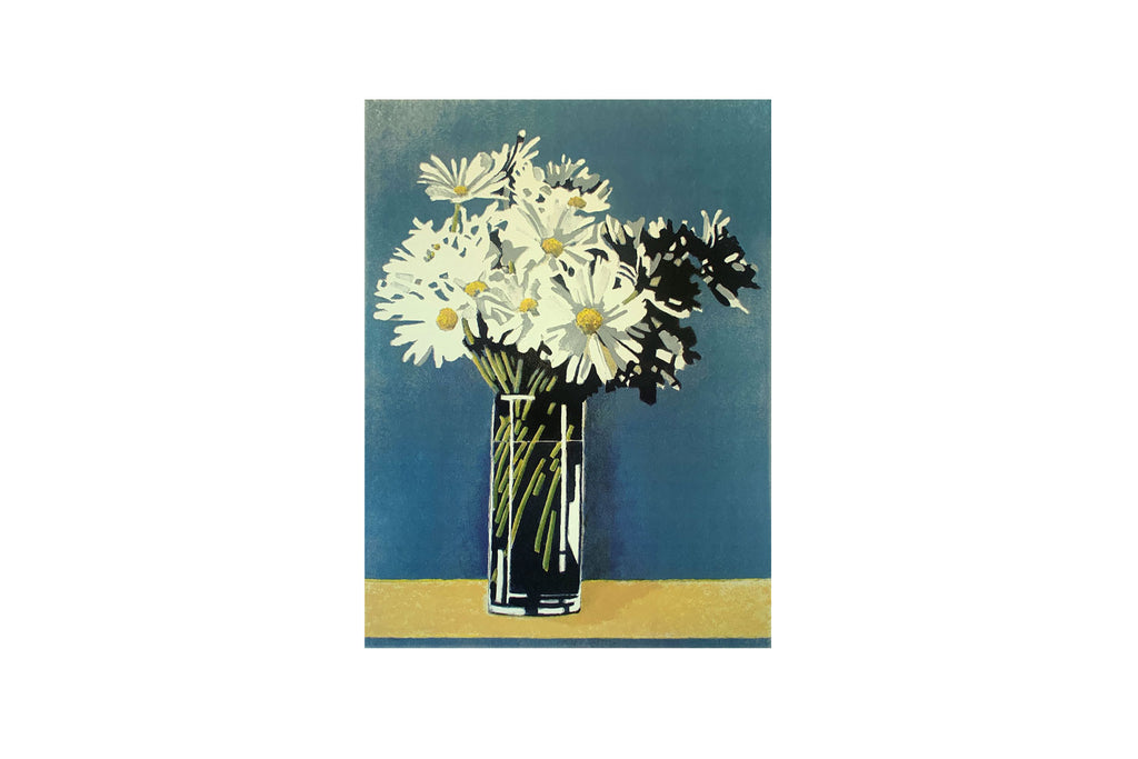 David Preston (b.1948) Limited Edition Signed Silkscreen 'Daisies' ed. 9/50