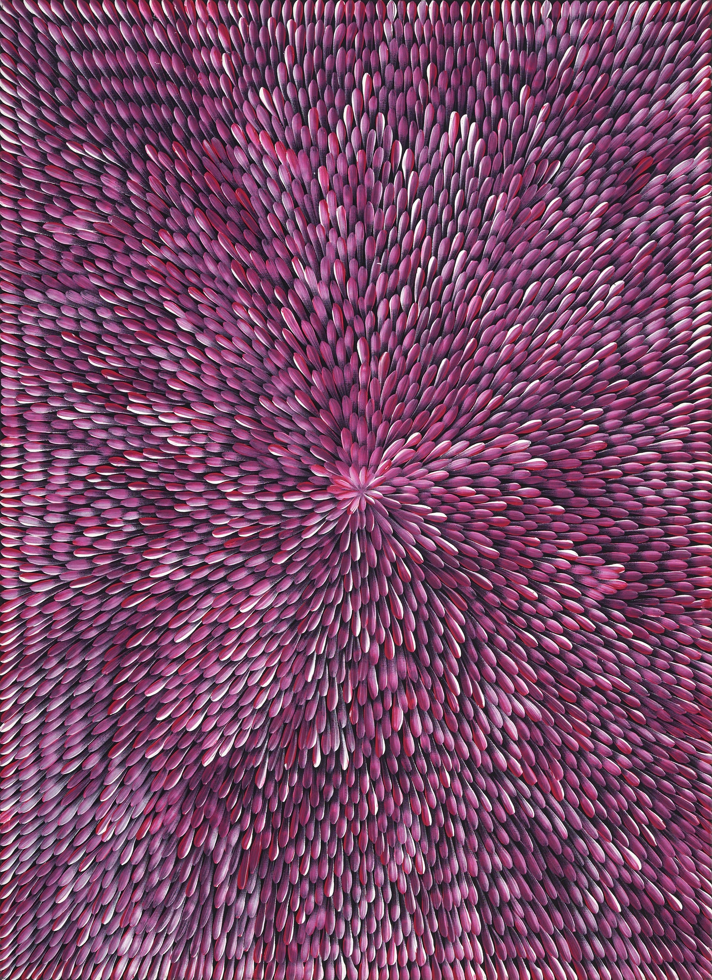 Dallvina Roderick - Large Original Aboriginal Painting 'Bush Medicine Leaves' Stretched 131cm x 95cm