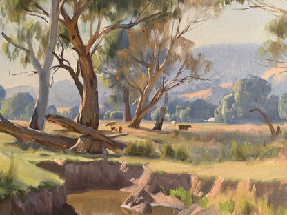 Ernest Buckmaster (1897-1968) XLarge Original Oil Painting 'Thornton Landscape' 70cm x 85cm