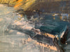 Euan Macleod (b.1956) Large Original Oil Painting on Canvas "Lying Harbour Figure 1" 89cm x 120.5cm