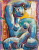 Graham Borough (b.1943) Large Original Pastel on Paper 'Seated Nude' 62.5cm x 49.5 cm