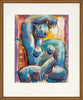 Graham Borough (b.1943) Large Original Pastel on Paper 'Seated Nude' 62.5cm x 49.5 cm