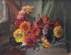 Harold Septimus Power (1878–1951) Large Original Floral Oil Painting on Board 56cm x 71cm