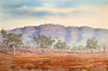 Jack Absalom (1927-2019) Monumental Original Oil Painting on Canvas 'Flinders Ranges' 76cm x 114cm