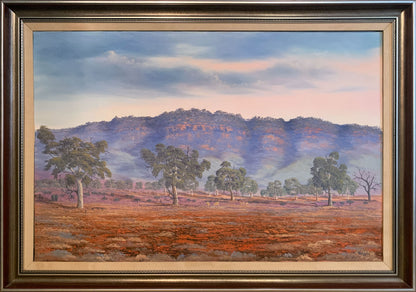 Jack Absalom (1927-2019) Monumental Original Oil Painting on Canvas 'Flinders Ranges' 76cm x 114cm