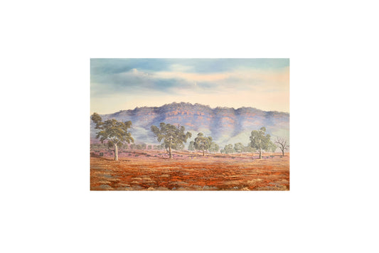 Jack Absalom (1927-2019) Monumental Original Oil Painting on Canvas 'Flinders Ranges' 76cm x 114cm