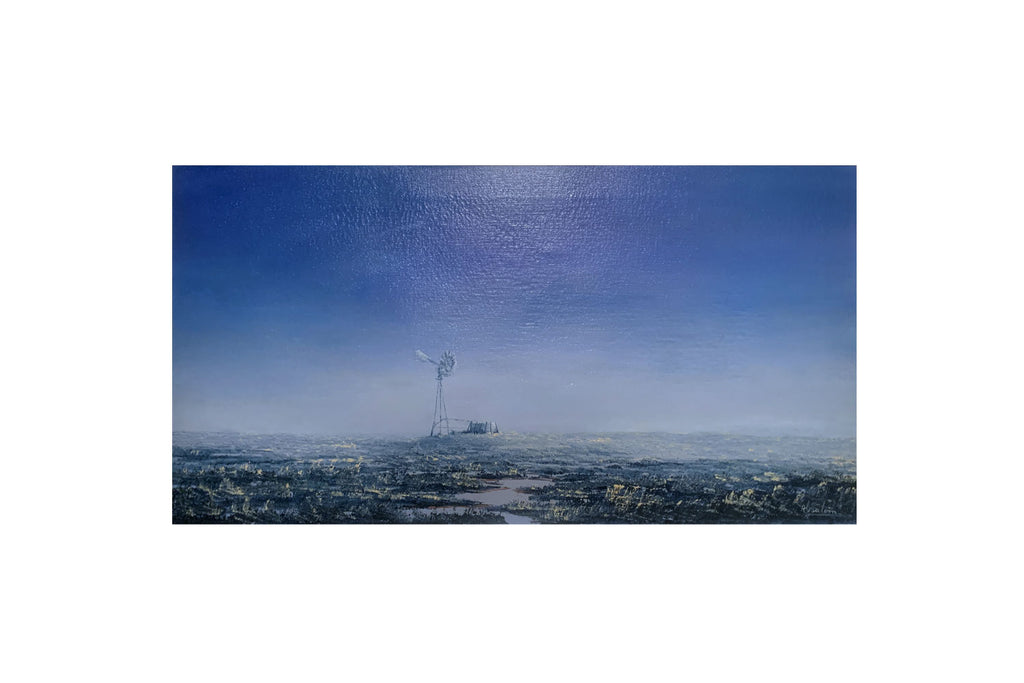 Jack Absalom (1927-2019) XLarge Original Oil Painting on Canvas 'Tilcha Bore' 75cm x 39cm