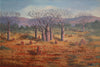 Jack Absalom (1927-2019) XLarge Original Oil Painting 'The Land of the Boabs' 44.5cm x 68cm