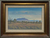 Jack Absalom (1927-2019) Original Oil Painting on Board 'Wirrealpa Range' 24cm x 37cm