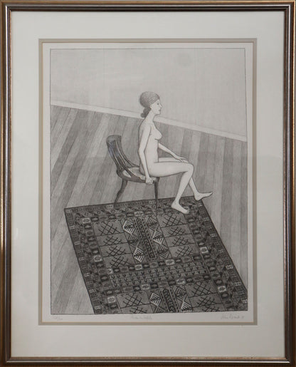 John Brack (1920-1999) Original Lithograph on paper "Nude in Profile 1978" 65cm x 47.5cm