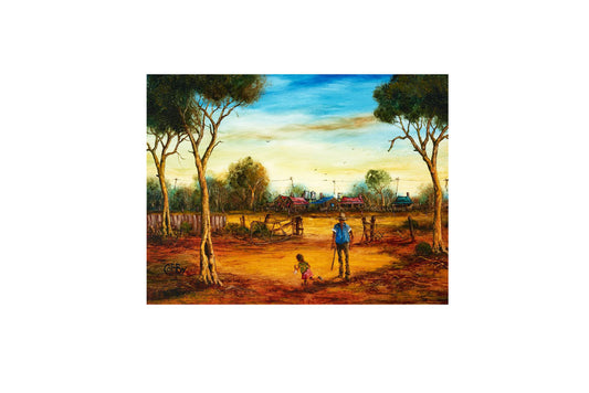 John Cobby (b.1957) Original Oil Painting on Board 'Grandpa's Pride' - 29.5cm x 39cm