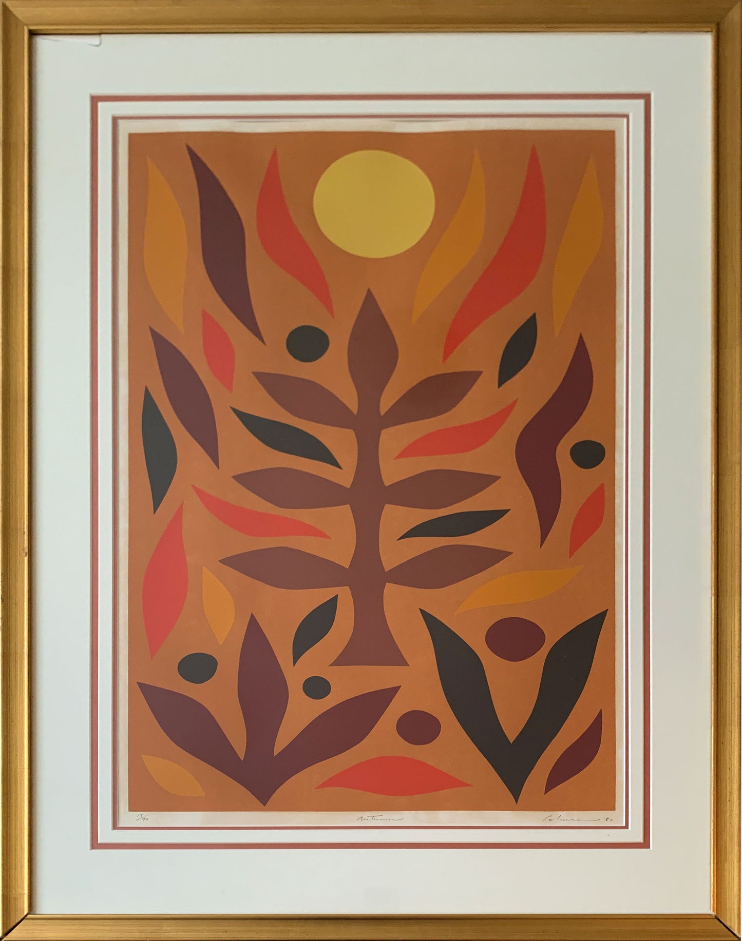 John Coburn (1925-2006) Limited Edition Signed Screenprint 'Autumn' 79.5cm x 53.5cm