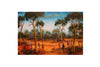 John Cobby (b.1957) Huge Original Oil on Board 'Bush Reunion' 54cm x 82cm