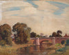 James Ranalph Jackson (1882-1975) Large Original Oil Painting on Board "The Bridge" 41cm x 52cm