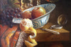 Jos (Jozef) Kivitz (b.1945) Original Oil Painting on Board 'Peeled Lemon, Ming Bowl" 47cm x 37.5cm