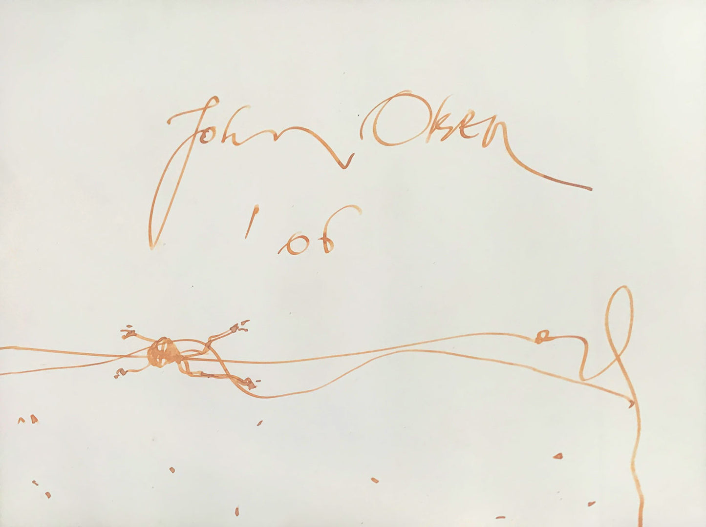 John Olsen (1928-2023) Original Signed Drawing on Paper 'Tree Frog' 20cm x 25cm