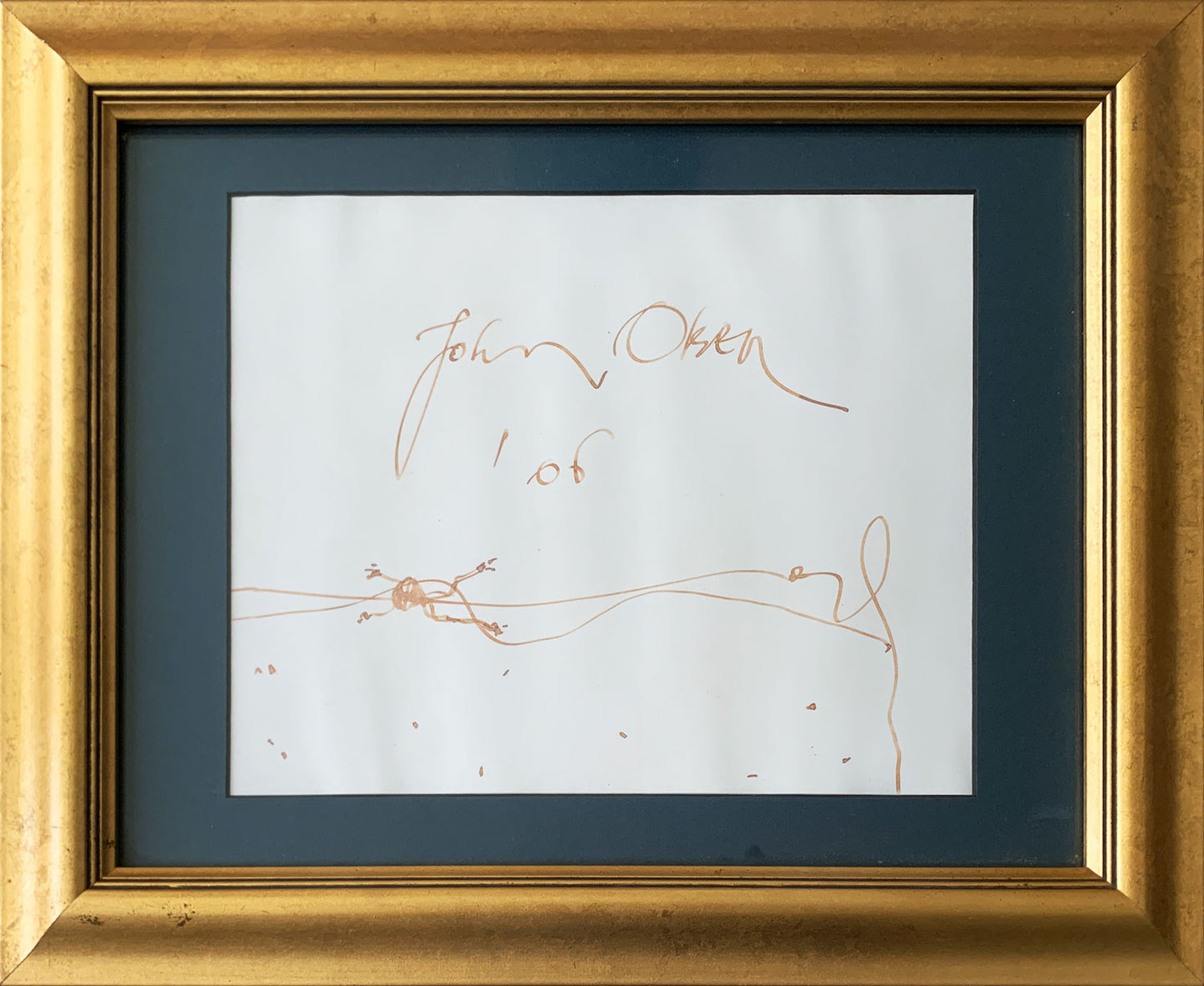 John Olsen (1928-2023) Original Signed Drawing on Paper 'Tree Frog' 20cm x 25cm