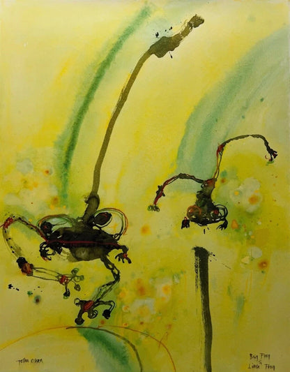 John Olsen (1928-2023) XLarge Limited Edition Signed Print 'Big Frog, Little Frog' 100cm x 80cm