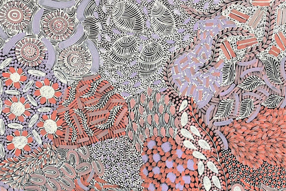 Karen Bird Ngale (b.1984) Large Original Aboriginal Painting on Canvas 'My Country' 98cm x 107cm