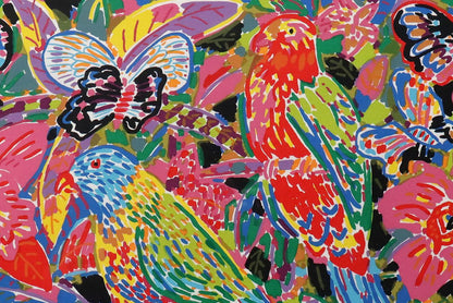 Ken Done (b.1940) Large Signed Original Limited Edition Lithograph 'Tropical Birds in the Forest'