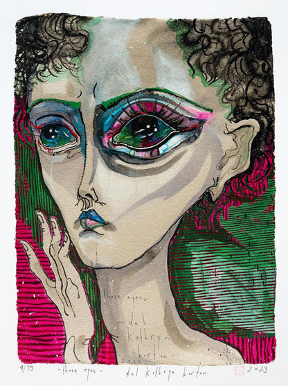 Del Kathryn Barton (b.1972) Limited Edition Signed Archival Print 'In Those Eyes' 94cm x 70cm