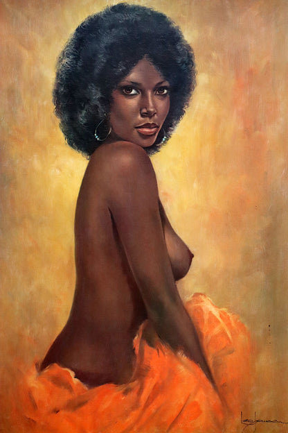 Leo Jansen (1930-1980) Retro Print on Board 'Peaches' 60cm x 44cm