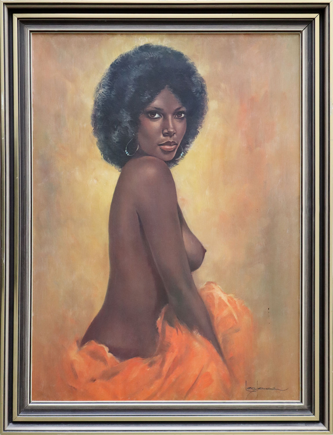 Leo Jansen (1930-1980) Retro Print on Board 'Peaches' 60cm x 44cm