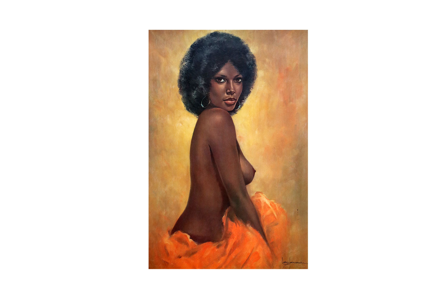 Leo Jansen (1930-1980) Retro Print on Board 'Peaches' 60cm x 44cm