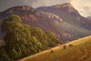 Leonard Long (1911-2013) Large Original Oil Painting "Drama at Rawnsley Bluff" 49.5cm x 75cm