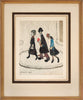 Laurence Stephen Lowry (British, 1887-1976) Rare Signed Limited Edition Print "The Family"