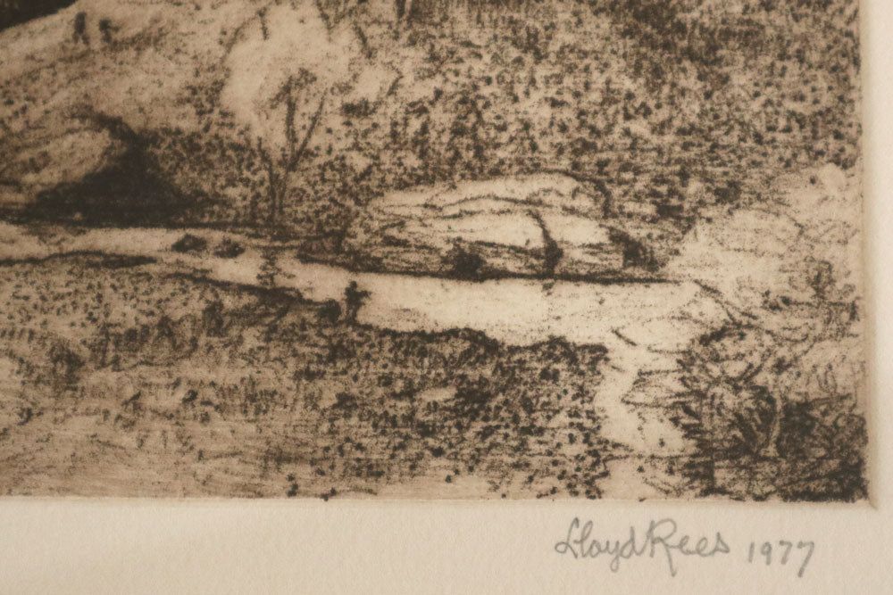 Lloyd Frederic Rees (1895-1988). Limited Edition Original Signed Etching 20cm x 25cm