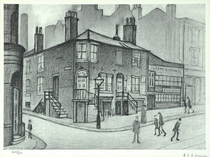 Laurence Stephen Lowry (British, 1887-1976) - Signed Limited Edition Lithograph "Great Ancoats Street, London"