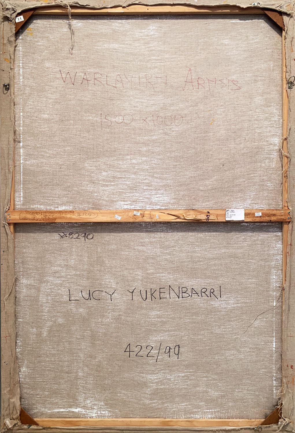 Lucy Yukenbarri Napanangka (c. 1934-2003) Original Aboriginal Painting 'Marpu Rockhole' 150cm x 100cm