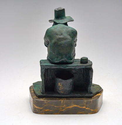 Max Mannix (1939-) Original Limited Edition Bronze Sculpture 'The Dunny' 21 cm Edition 84/100