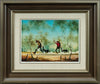 Max Mannix (b.1939). Original Oil Painting on Board 'What's The Hurry' 21.5cm x 29cm