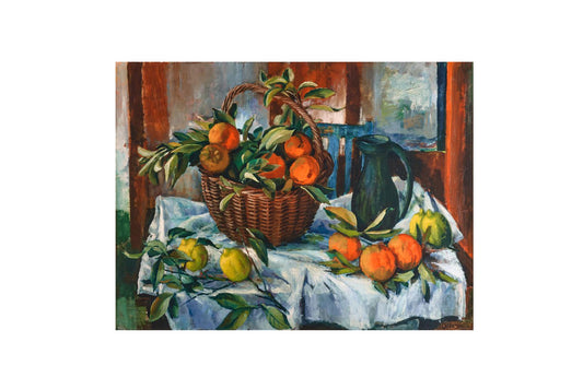 Margaret Olley (1923-2011) - Signed Limited Edition Giclee 'Basket of Oranges and Jug'