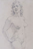 Norman Lindsay (1879-1969) Original Signed Pencil Drawing on Paper - 31cm x 13cm