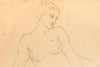 Norman Lindsay (1879-1969) - Large Original Pencil Drawing on Paper 26.5cm x 35cm COA